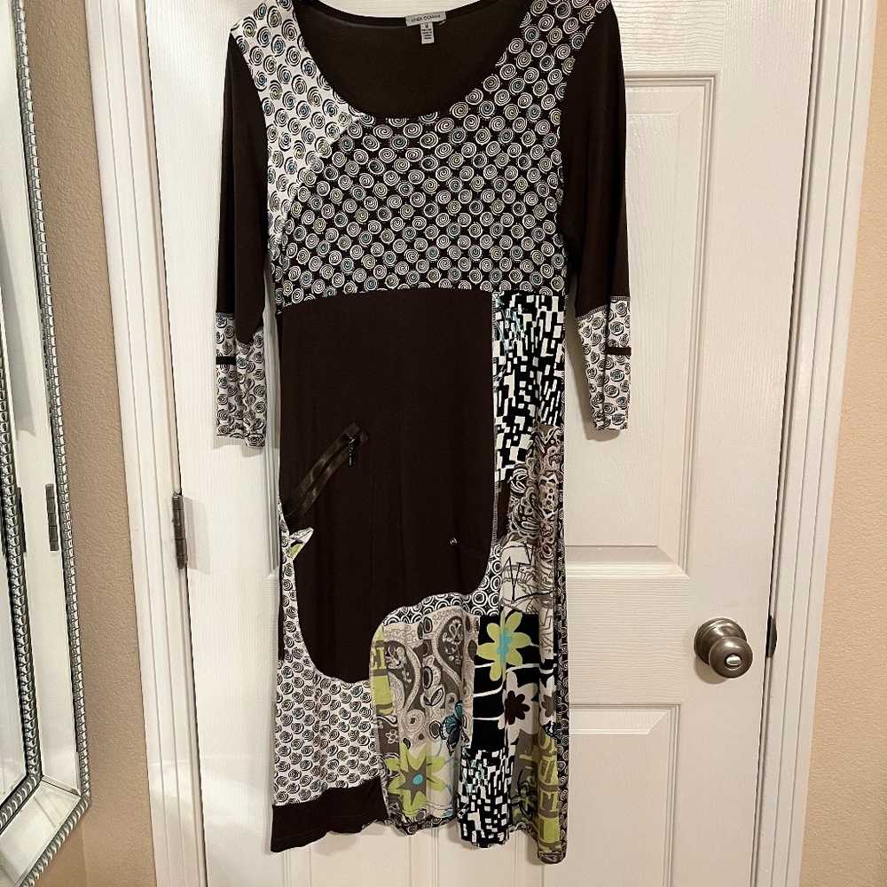Linea Domani Multi Print Dress